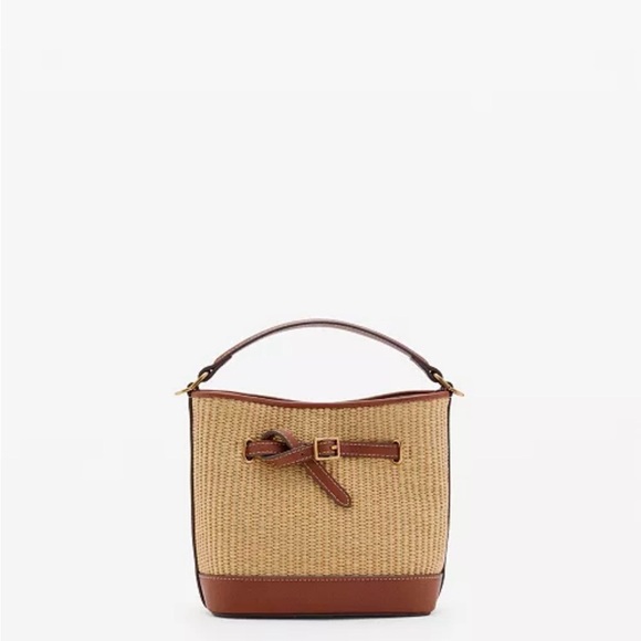 NWT MANGO
Women's Buckle Detail Canvas Bucket Bag - Picture 6 of 6